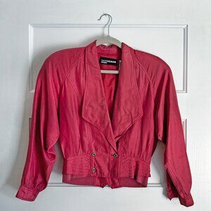 Diane Gilman Petites Vintage Cropped Silk Jacket